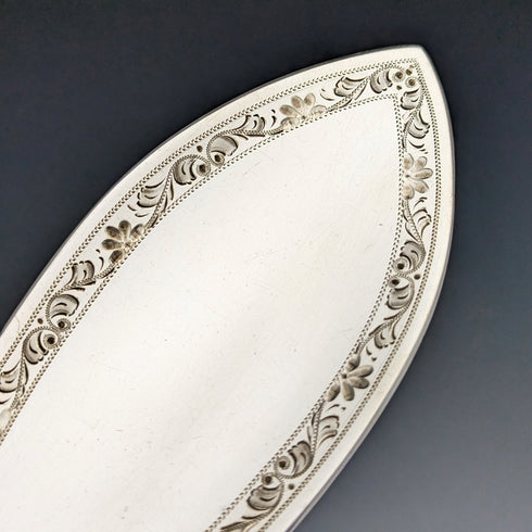 1910年頃 英国アンティーク シルバープレート製 フィッシュサーバーセット BOX入 Levesley Brothers